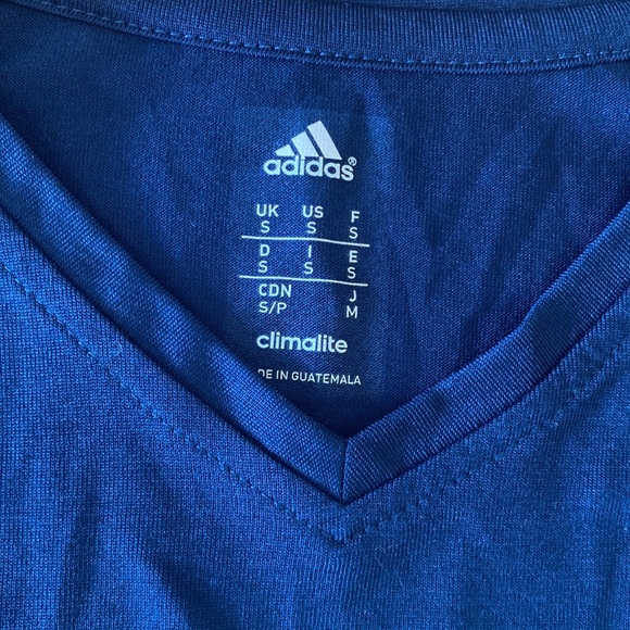 Adidas Navy Blue Akron Zips Long Sleeve Top - Picture 3 of 4